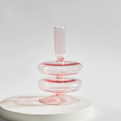 Glass Candle Holder