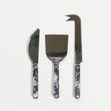 Fredericks and Mae Cheese Knife Set- Black/White